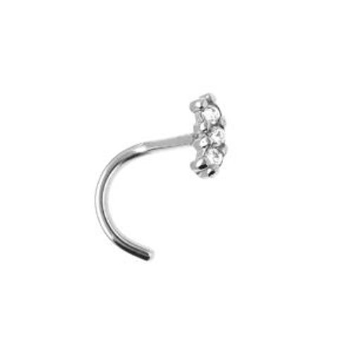 Piercing Acier Nez Oxydes Blancs