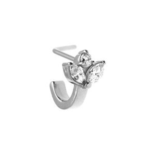 Piercing Acier Nez Oxydes Blancs