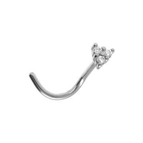 Piercing Acier Nez Oxydes Blancs