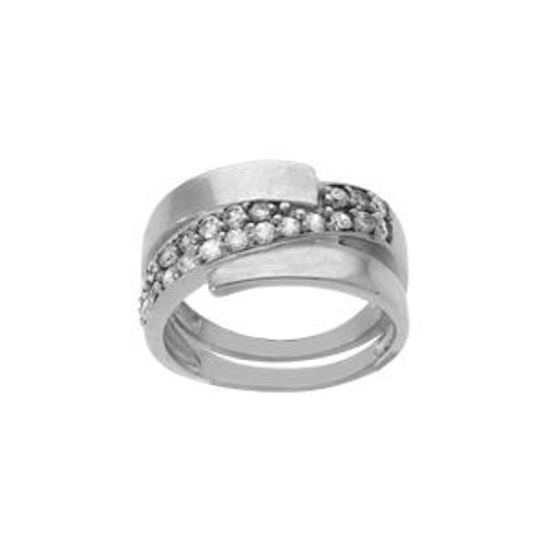 Bague Acier Oxydes Blancs Sertis
