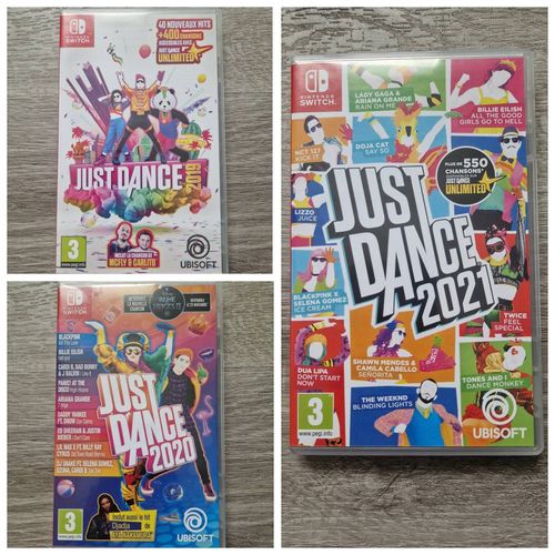 Lot De 3 Jeux Nintendo Switch Just Dance 2019/ 2020/ 2021