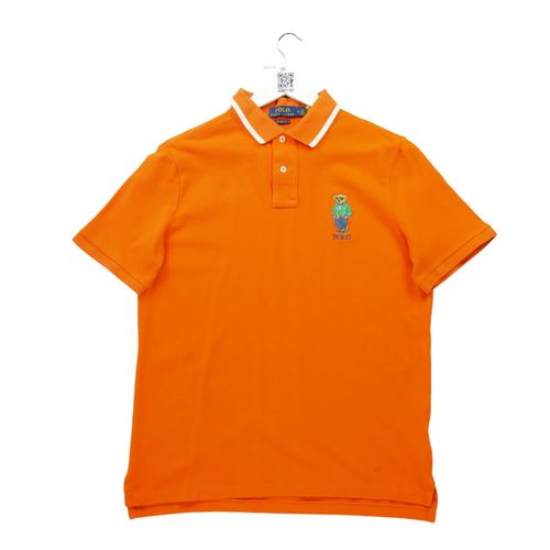 Reconditionné - Polo Manches Courtes Homme Bear Orange - Taille M - Homme - Orange