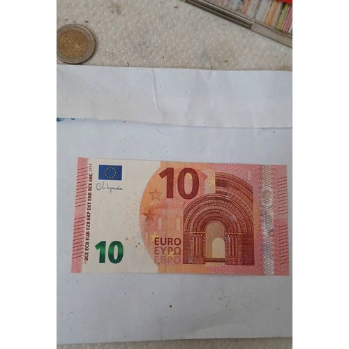 Billet De 10 Euro 2014 Signée Christine Lagarde Numéro De Billet Commençant Par 55555