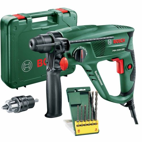 1 X MARTEAU PERCEUSE BOSCH-V 600W PBH 2500 SRE KIT