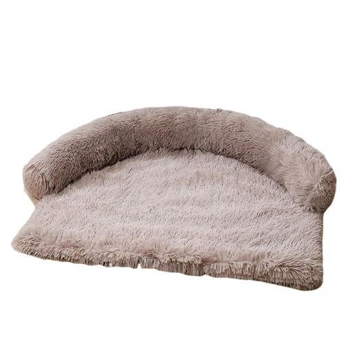 Lit Universel Pour Animaux De Compagnie Long En Peluche Chat Chat Tapis Doux Confortable Chat Canapé Pour Grand Petit Chat Chien Amovible,Kaki,62 * 62cm,Filet