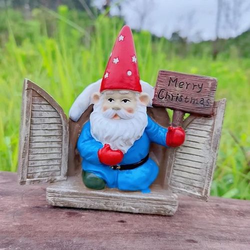Père Noël Ornements en résine Personnages de la forêt Succulentes Pots de fleurs Aménagement paysager Fleurs Ornements de jardinage Nains