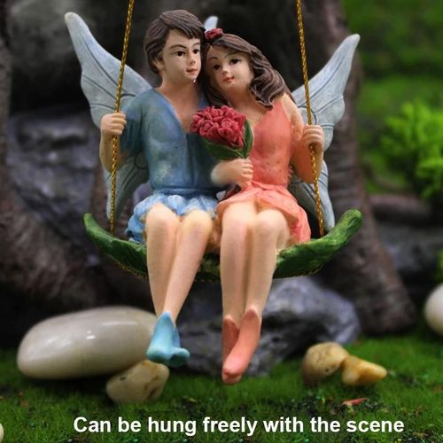 Amant Romantique Sculptures Figurines Fleur Fée Jardin Micro Paysage Ornements Pour Maison Jardin Décoration Nouveau