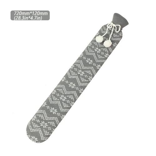 Sac De Bouteilles D'eau Chaude Longues Tissu Doux Tricoté Housse Amovible Taille Chauffante Dos Pour Femmes Filles 1