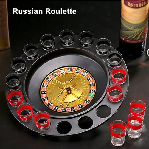 Verre à liqueur roulette jeu à boire ensemble avec 16 verres à liqueurs Jeux de société pour adultes