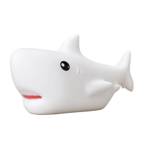 Mignon Requins Led Veilleuse Changement De Couleur Bébé Allaitement Lumière Prtable Usb Silicone Souple Bébé Aide Au Sommeil