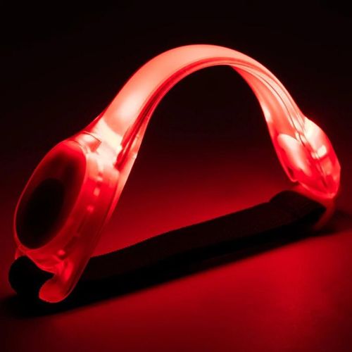 Éclairage Brassard De Sécurité Brassard Led 4 Modes De Fonctionnement Bande Lumineuse De Sécurité Pour Le Camping De Fête Batterie Remplaçable Rouge