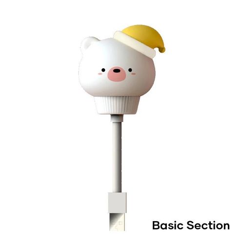 Télécommande Usb Veilleuse 0,8 W Lampe De Figure De Dessin Animé Avec Luminosité Réglable Cadeau Pour Ordinateur Allaitement Lit Ours,Section De Base