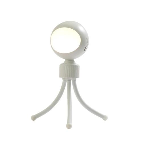Flexible Led Veilleuse Usb Rechargeable Smart Sound Control Lampe De Bureau Portable Enfants Lumière De Sommeil Blanc