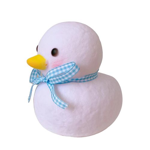 Maison Mignon Carton Canard Portable Led Veilleuses Lampe De Chevet Pour L'allaitement Bedroom Blue Ribbon Duckling