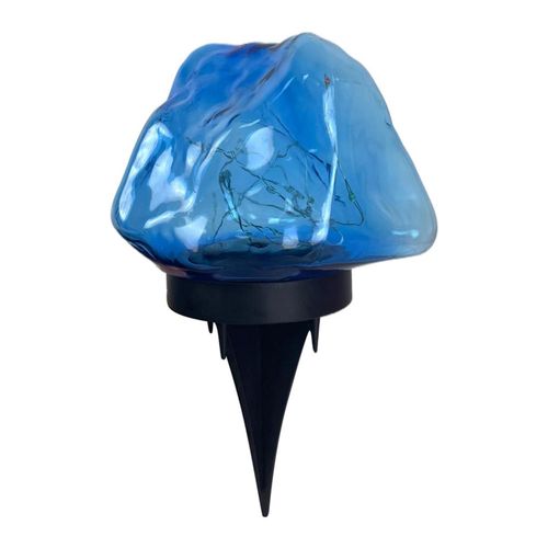 Lampadaire Coloré En Forme De Pierre Précieuse Lampe Décorative De Jardin Élégante Pour Les Parcs,Les Pelouses,Les Patios,Le Bleu