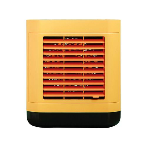 Mini climatiseur avec veilleuse 3 modes de vent Portable USB Refroidissement Humidificateur Purificateur d'air pour lit de bureau Jaune citron,USB,5V