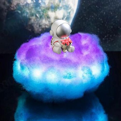 Lampe Astronaute Led Nuages Colorés Avec Effet Arc-En-Ciel Télécommande Veilleuse Pour Enfants Symphonie,Fleurs Fraîches
