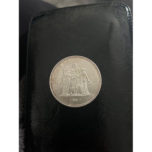 50 Francs En Argent Avec Signature