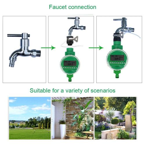 Tuyau d'irrigation LCD Minuterie Contrôleur Programmes d'eau Équipement d'arrosage pour pelouse de jardin