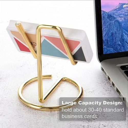 Porte-Cartes De Visite Pour Bureau Présentoir De Cartes En Fer Forgé Support De Téléphone De Bureau Polyvalent Fournitures De Bureau
