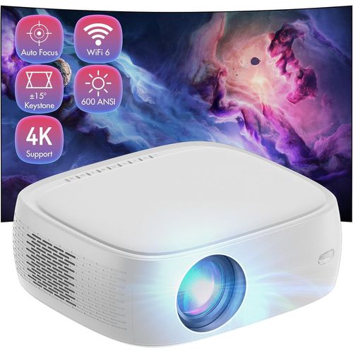 M Au Point Électrique, Correction Trapézoïdale Et Zoom Projecteur Full Hd 1080P 5G Wifi Bluetooth, Pr En Charge 4K, Mini Projecteur Led De 200 Pouces Pour Ios/Andorid/Ordinateur Portable/Tv