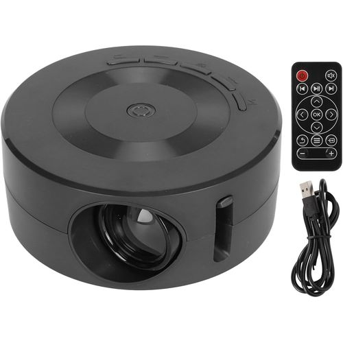 Mini Projecteur, 2023 Mis À Niveau Petit Projecteur 1080P Portable Home Cinéma Projecteur De Musique Pour Ios, Pour Téléphone Portable Android, Pour Aux, Usb, Dvd, Console De