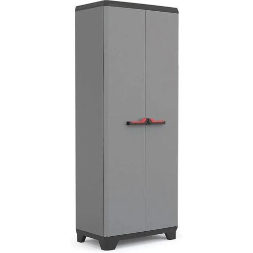 Armoire Utilitaire - Armoire De Rangement En Résine Multifonctions - Étagères Et Pieds Cuisine, Garage, Atelier - 68 X 39 X 173 Cm