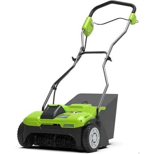 Scarificateur Électrique Sans Fil 40V, Aérateur à Gazon 3600 tr/min, Largeur de Travail 36 cm, Bac 30 L ¿ Sans Batterie ni Chargeur
