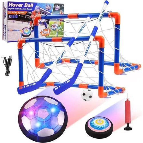 Set Air Power Football Avec Cages ¿ Ballon De Foot Rechargeable Avec Led ¿ Jeux De Foot Intérieur/Extérieur
