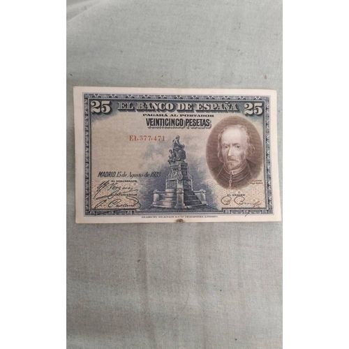 Billet 25 Pesetas Espagne 1928