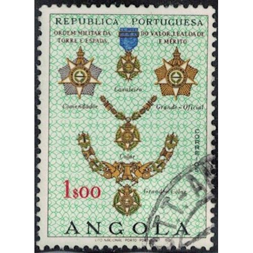 Angola 1967 Ordem Militar Da Torre E Espada Ordre Militaire Y&T Ao 542 Su