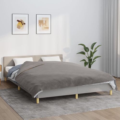 Vidaxl Couverture Lestée Avec Housse Gris 200x230 Cm 13 Kg Tissu