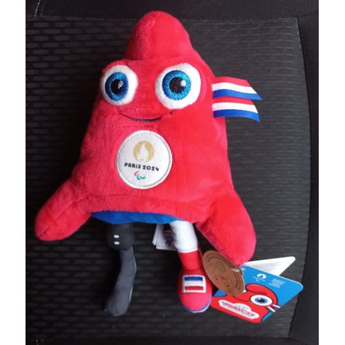 Peluche Mascotte Jo Paris 2024 Paralympique - 24 Cm