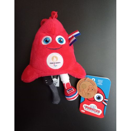 Peluche Mascotte Jo Paris 2024 Paralympique - 15 Cm