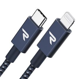 Hamiltion-Câble Usb C Vers Lightning Mfi Certifié, Câble Lightning Usb C Power Delivery Nylon Tressé Pour Iphone 14/13/12/11/Pro/Pro Max/Xs/Xr/X/8, Ipad Mini, Ipad Air1M, Bleu Marine