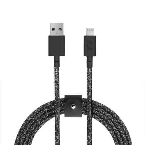 Hamiltion-Câble Belt Xl-Câble De 3 Mètres Ultra Solide Renforcé De [Certifié Mfi] Câble Lightning À Usb Avec Courroie Compatible Avec Iphone/Ipad (Cosmos)