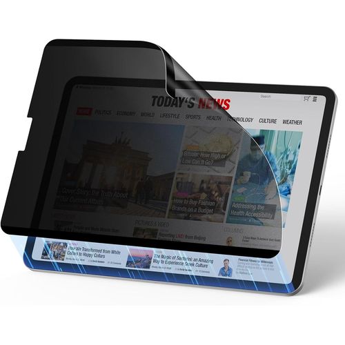 Hamiltion-Pour Ipad Pro 11"" Et Ipad Air 5/4 Protecteur D'Écran De Confidentialité Magnétique Amovible, Filtre De Confidentialité Anti-Espion À 30 Degrés, Détachable Et Réutilisable, 10.9"", Finition M