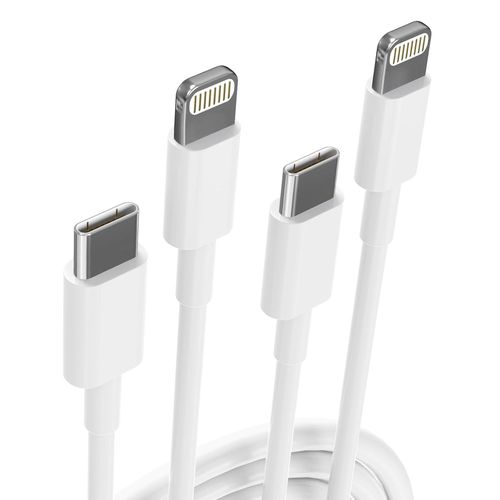 Hamiltion-Lot De 2 Câbles Lightning Usb C Pour Iphone 14 Pro Max Plus/13/12/11/Se/Xr/Xs/Ipad, Pour Chargeurs Usb C 1,8 M + 1 M