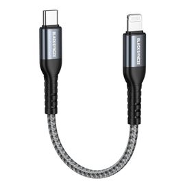 Hamiltion-Câble Usb C Vers Lightning, 0.3M [Certification Mfi] Câble Usb C Lightning Charge Rapide Power Delivery Pour Iphone 13 12 11 Pro Max 13 12 Mini 13 12 11 Xr Xs X 8 Plus 8 Se 2020, Gris
