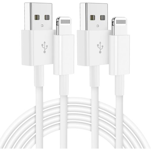 Hamiltion-Câble Lightning Usb A 2 M, [Mfi Certifié] 2 Pièces Câble Iphone, Long Chargement Rapide Câble Lightning Pour Apple, 2 Mètres Câble Rapide Chargeur Pour Iphone 14 Pro Max/13 Mini/12/11/Xr/Xs