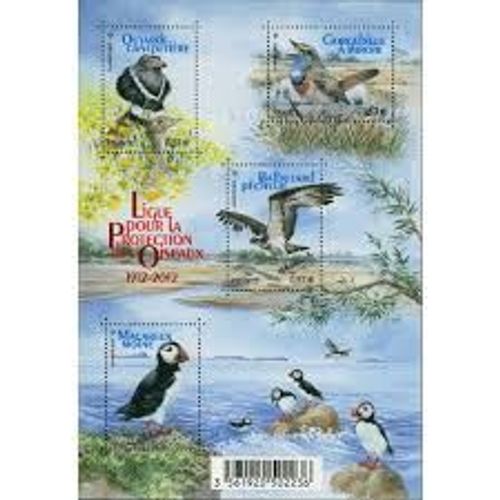 Centenaire De La Ligue Pour La Protection Des Oiseaux Feuillet 4656 Année 2012 N° 4656 4657 4658 4659 Yvert Et Tellier Luxe