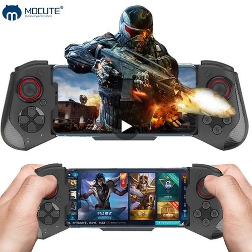 Manette De Jeu Pour Téléphone Portable, Joystick Pour Iphone, Contrôle Android, Contrôleur Bluetooth, Déclencheur Pubg, Tapis De Jeu Pour Téléphone Portable Blue Red