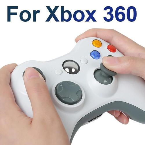 Manette De Jeu Pc Pour Xbox 360 2.4g, Contrôleur De Jeu Sans Fil, Joystick À Distance, Bascule 3d, Poignée De Jeu, Outils, Pièces 1black-1white