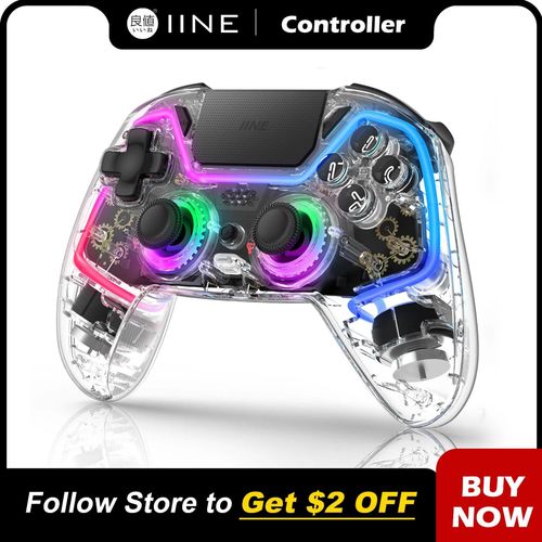 Contrôleur Sans Fil Iine Bastet Compatible Avec Ps4/Switch/Pc/Android/Ios, Joystick Et Déclencheur À Effet Hall Avec Pavé Tactile Controller