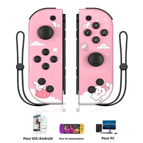 Joy Pad Joycons Contrôleur Pour Nintendo Switch/Pc/Android Manette De Jeu Sans Fil Console De Jeu Joypad Turbo Fonction De Réveil E08-03-203