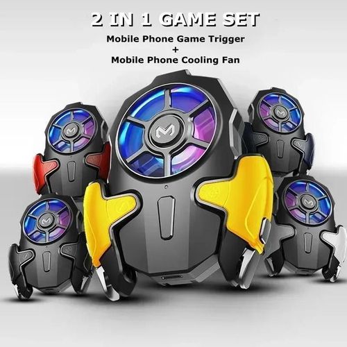 Ak03 Memo Téléphone Portable Abs L1r1 Pubg Déclencheur De Jeu Manette De Jeu Contrôleur Avec Ventilateur De Refroidissement Jeu Ensemble Pour Iphone Ios Android Ak03 With Game Finger Cot