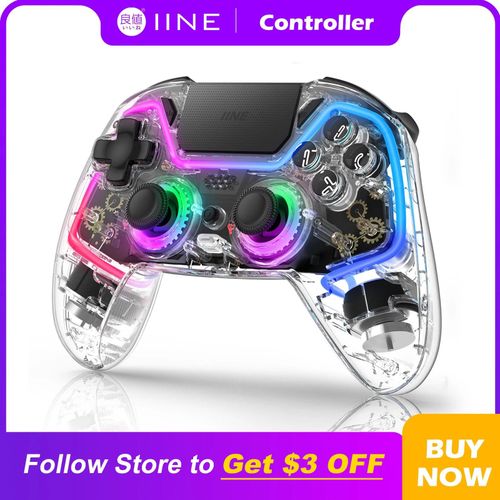 Contrôleur Sans Fil Iine Bastet Compatible Avec Ps4/Switch/Pc/Android/Ios, Joystick Et Déclencheur À Effet Hall Avec Pavé Tactile Controller