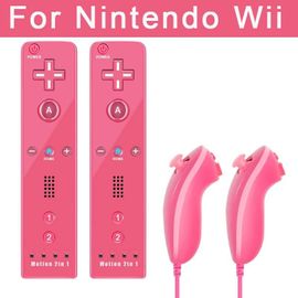 Compatible Avec Les Manettes De Jeu Nintendo Wii Et Wii U, Contrôleur Nunchuck, Joystick De Remplacement Pour Manette Wii Nunchuck 2pc White