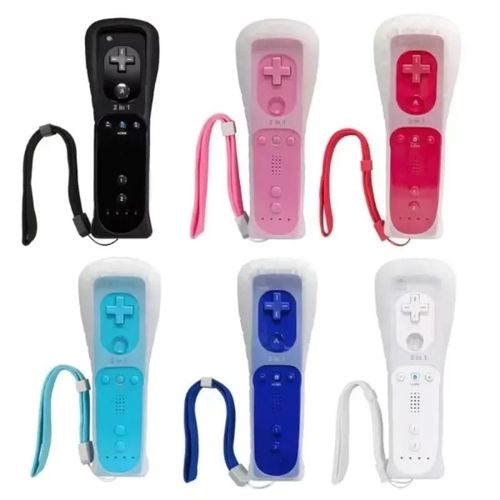 1 pièces télécommande Motion Plus en option pour manette de jeu à distance Wii pour contrôle de jeux Nintendo Wii avec coque en silicone With Motion Plus