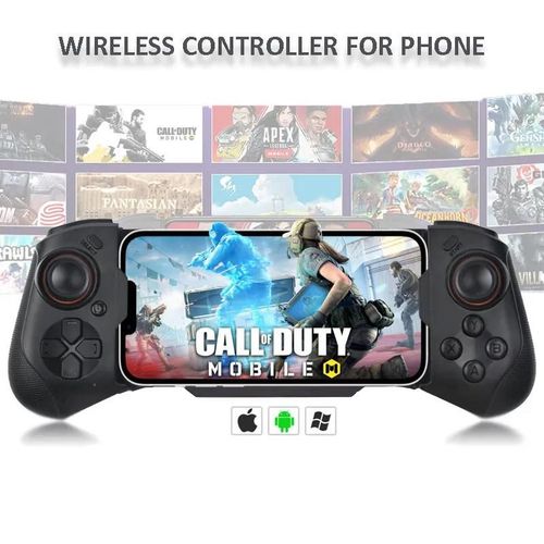 Contrôleur Sans Fil Pour Manette De Jeu Pc Pour Android/Ios Manette Télescopique Pour Téléphone Portable Mocute060 Contrôle Bluetooth Pour Pubg D3 060 Rb